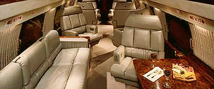 Interior de la II Gulfstream / Jet Privado G-II